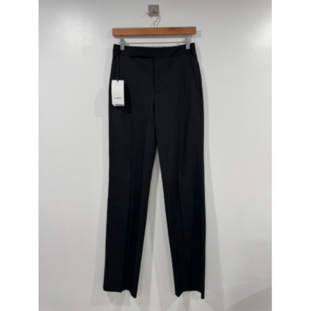 NWT Lardini Women Black Dress Trousers Straight Leg Size IT36 US6